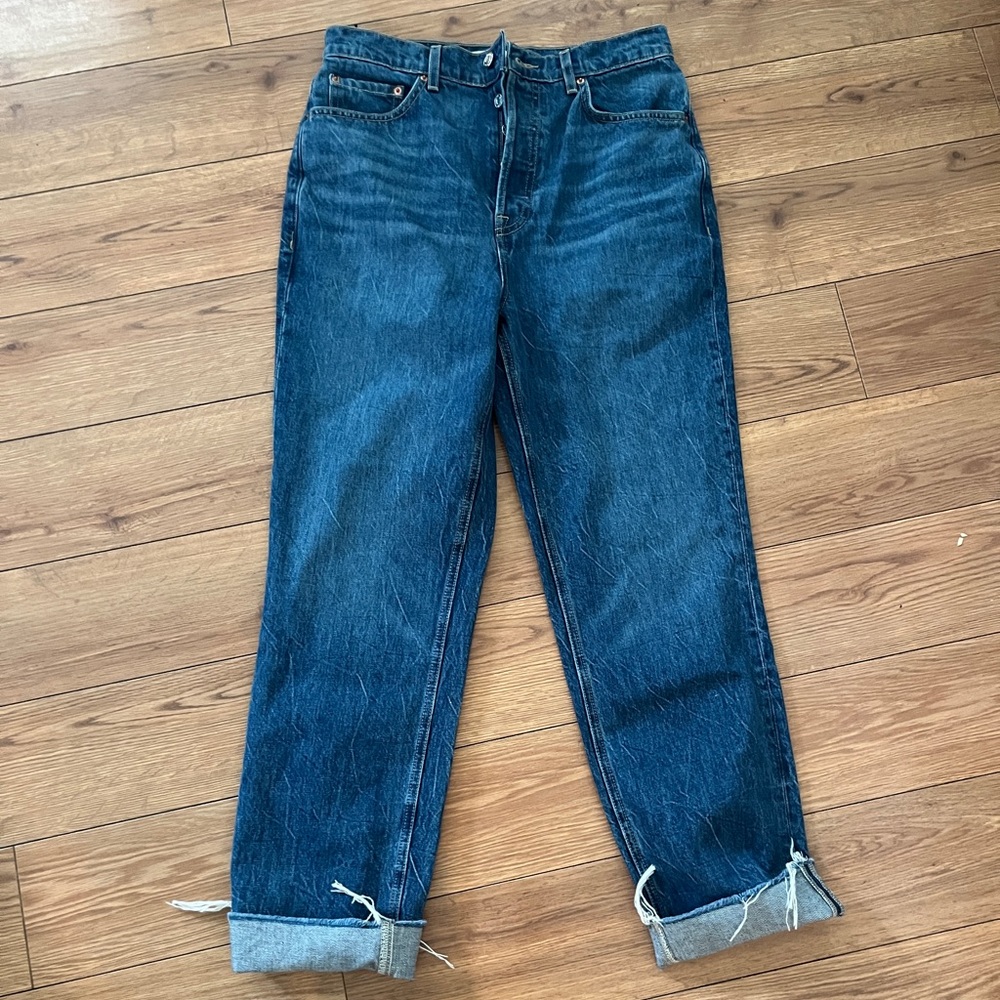 New with tags GRLFRND Cassidy Mid Rise Straight 29 Denim Jeans Womens